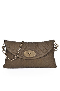 CM59 Quilted Vintage Olive - Carla Mancini Handbags