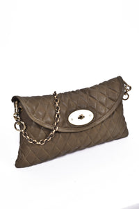CM59 Quilted Vintage Olive - Carla Mancini Handbags