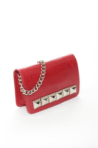 CORINNE Red Croco - Carla Mancini Handbags