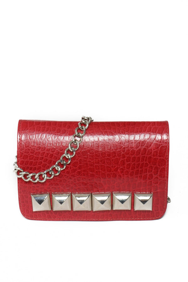 CORINNE Red Croco - Carla Mancini Handbags