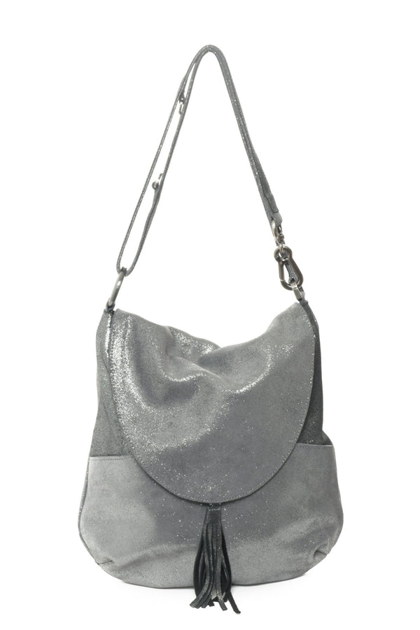DELANO Grey Shimmer - Carla Mancini Handbags