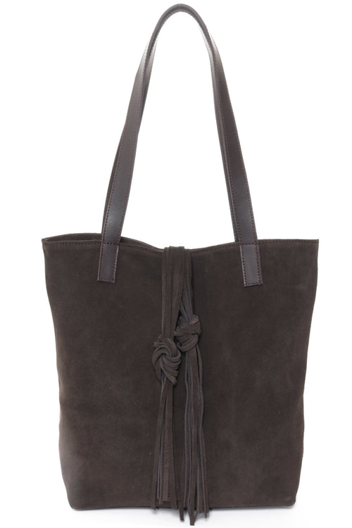 DUSTIN Brown Suede - Carla Mancini Handbags