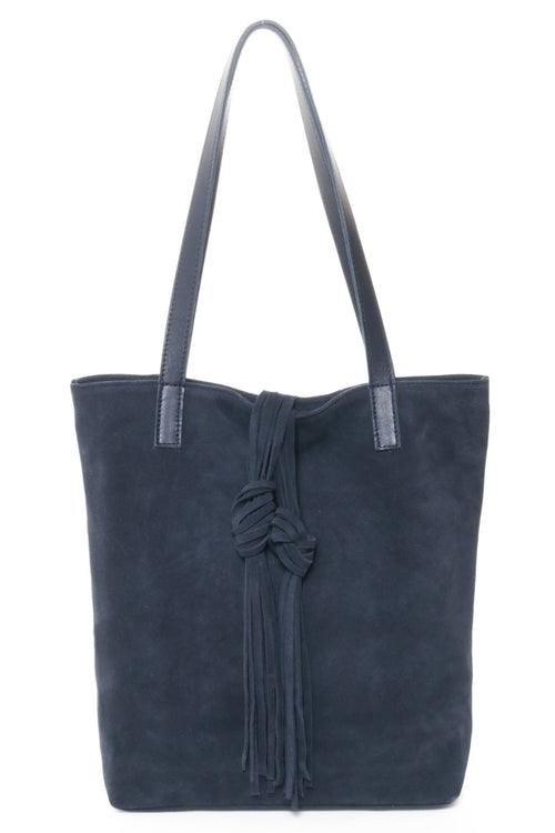 DUSTIN Navy Suede - Carla Mancini Handbags