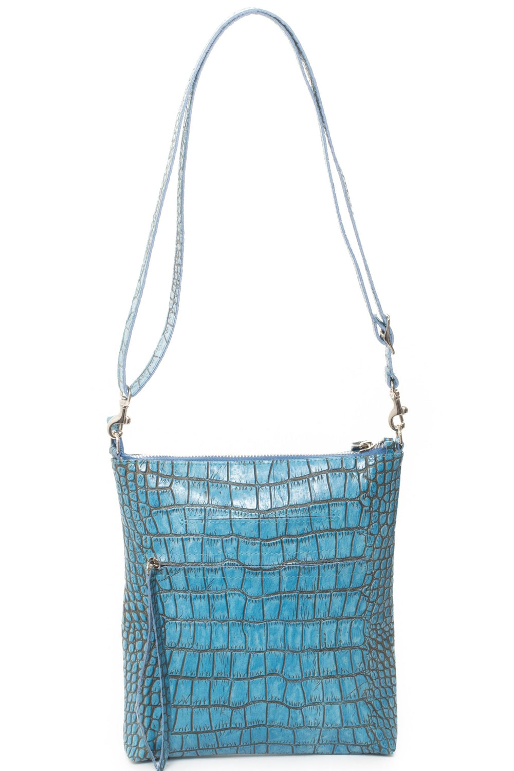 EMMA French Blue Croco - Carla Mancini Handbags