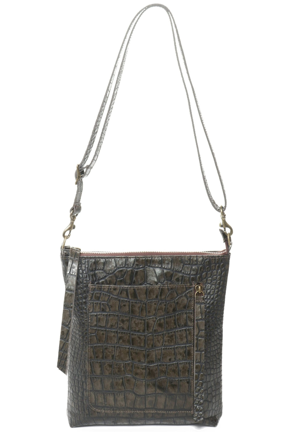 EMMA Olive Croco - Carla Mancini Handbags