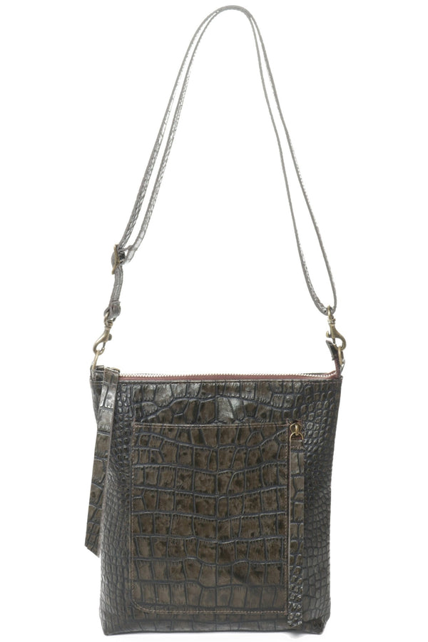 EMMA Olive Croco - Carla Mancini Handbags