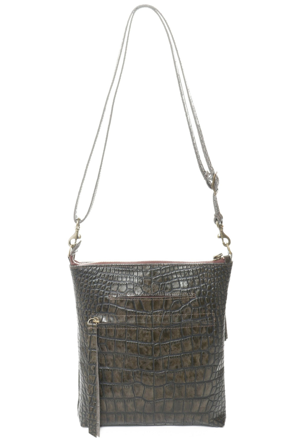 EMMA Olive Croco - Carla Mancini Handbags