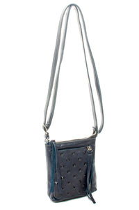 ETHAN Navy Studs - Carla Mancini Handbags