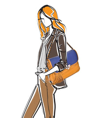 FAY Camel Cobalt - Carla Mancini Handbags