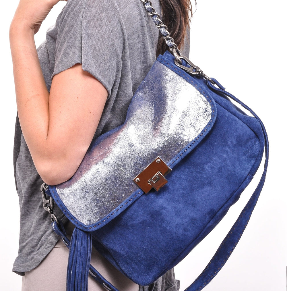 FAY Camel Cobalt - Carla Mancini Handbags