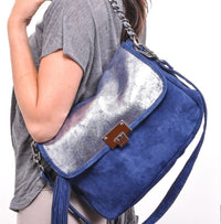 FAY Camel Cobalt - Carla Mancini Handbags