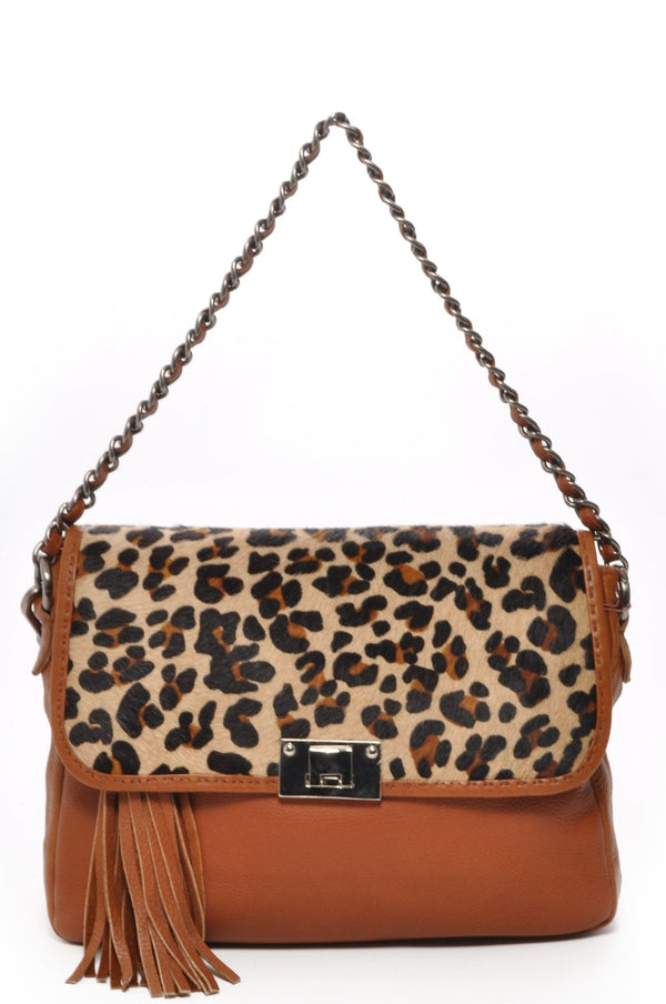FAY Camel Leopard - Carla Mancini Handbags