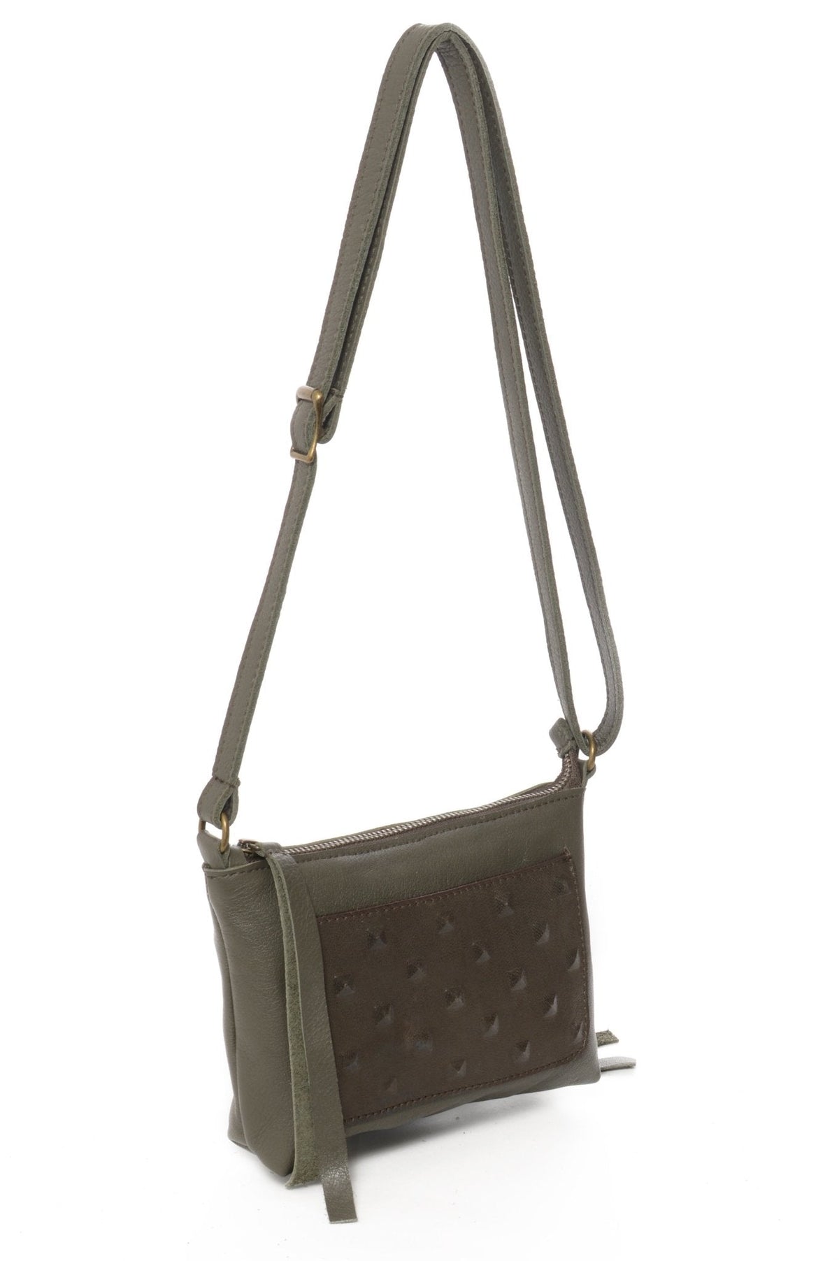 GIGI Olive Studs - Carla Mancini Handbags