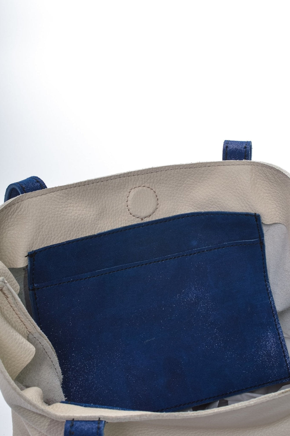 KEIRA Off White Navy Shimmer - Carla Mancini Handbags