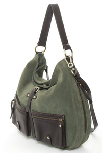 MADISON Olive Suede - Carla Mancini Handbags