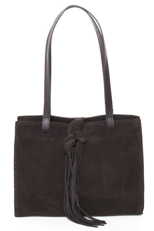 MONTEREY Brown Suede - Carla Mancini Handbags