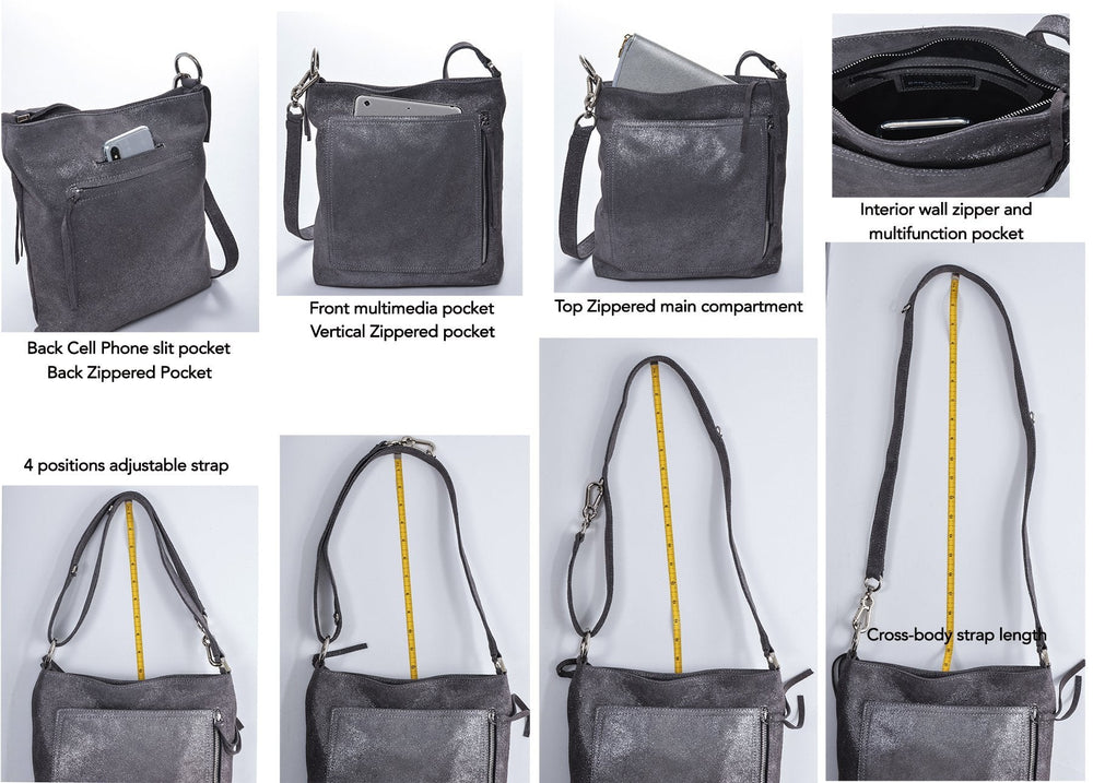 RILEY Grey Camo - Carla Mancini Handbags