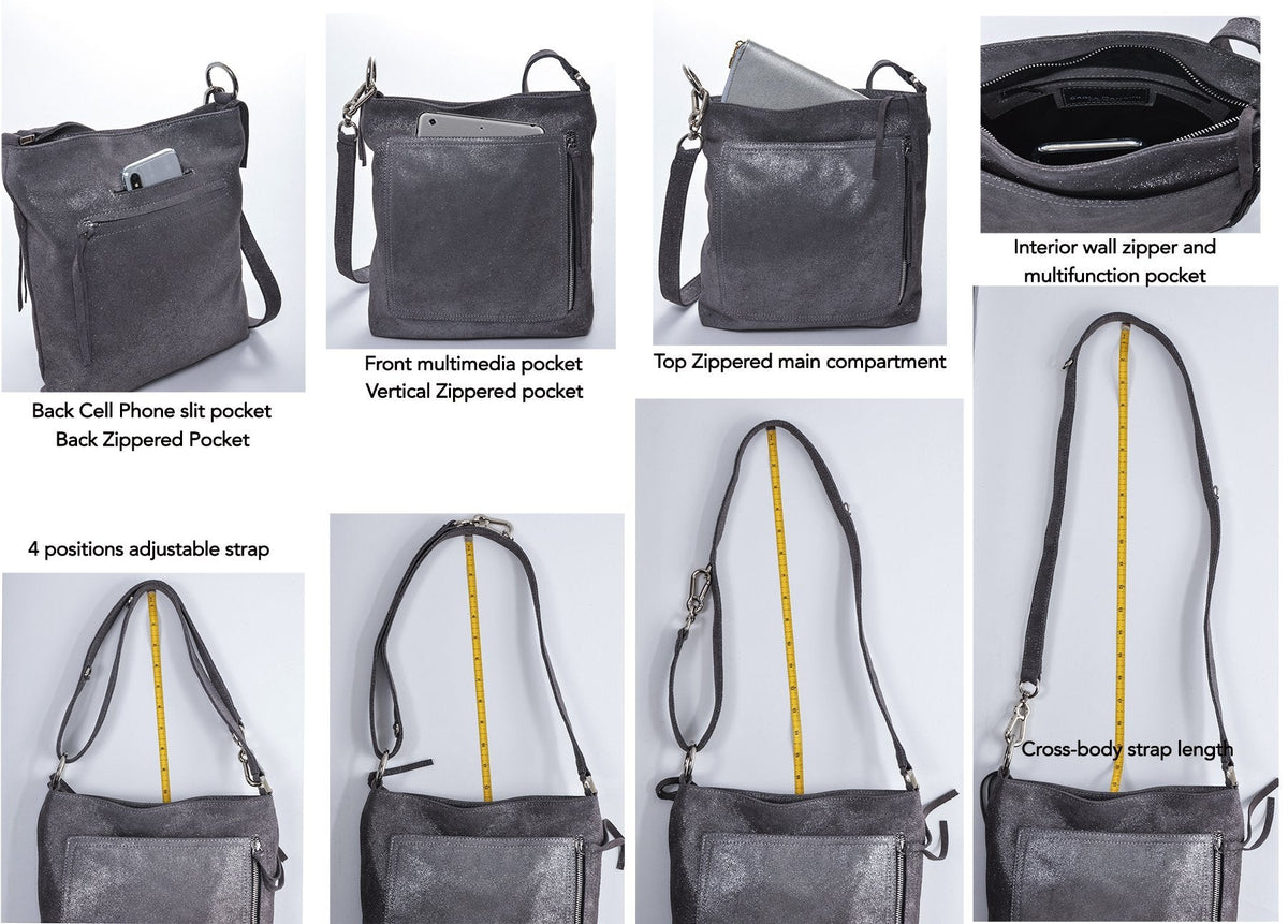 RILEY Grey Camo - Carla Mancini Handbags