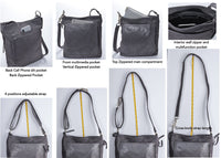 RILEY Grey Camo - Carla Mancini Handbags