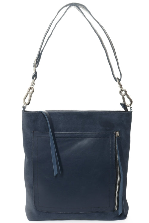 RILEY Navy Suede - Carla Mancini Handbags