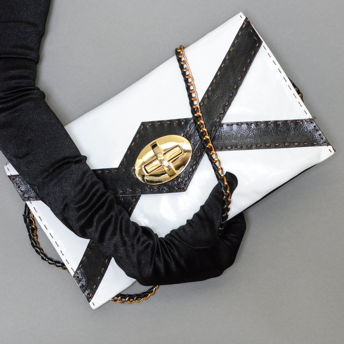 TONY White Black - Carla Mancini Handbags